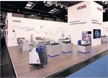  ?? FOTO: AUTHENTIC MESSEBAU ?? Ein Bild aus der Vergangenh­eit: Auch für die VOSS Automotive GmbH aus Wipperfürt­h baute Authentic Messebau einen Messestand.