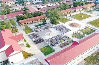  ?? SUPPLIED ?? A view of Oudong High School in Kampong Speu province’s Oudong Me Chey town, which takes first place in the ‘Cleanest school’ category in the Samdech Techo Hun Sen Awards 2023.