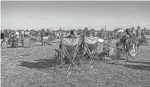  ?? PROVIDED ?? People brought their lawn chairs to participat­e in a 2021 outdoor worship service called "Easter on the Lawn" at Putnam City Baptist Church in northwest Oklahoma City.