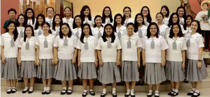  ??  ?? THE ST. PAUL College Pasig High School choir