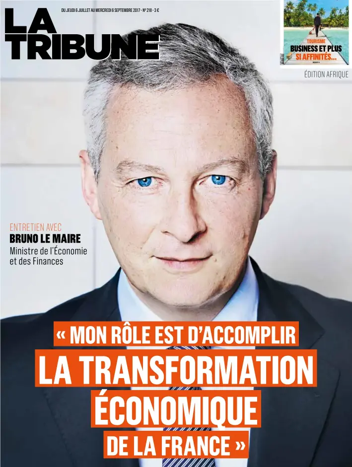  ??  ?? BRUNO LE MAIRE Ministre de l’Économie et des Finances ENTRETIEN AVEC