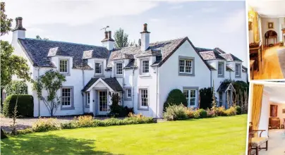  ?? ?? Homing in on comfort: Ferry Orchard House sits in two acres of grounds with its dining room, top right, and drawing room, right, enjoying garden views