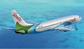  ??  ?? Air Vanuatu flies between Auckland and Port Vila four times a week.