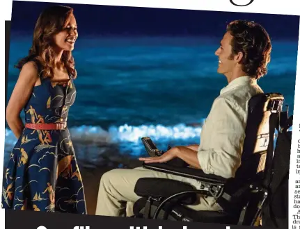  ?? Picture: WARNER BROTHERS ENTERTAINM­ENT INC ?? Controvers­y: Emilia Clarke and Sam Claflin in Me Before You