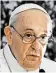  ??  ?? Papst Franziskus über Homosexuel­le