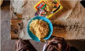  ?? ?? A dish of instant noodles at a restaurant in Kibera, Nairobi, Kenya, where the cheap, convenienc­e food has grown hugely in popularity. Photograph: Edwin Ndeke/The Guardian