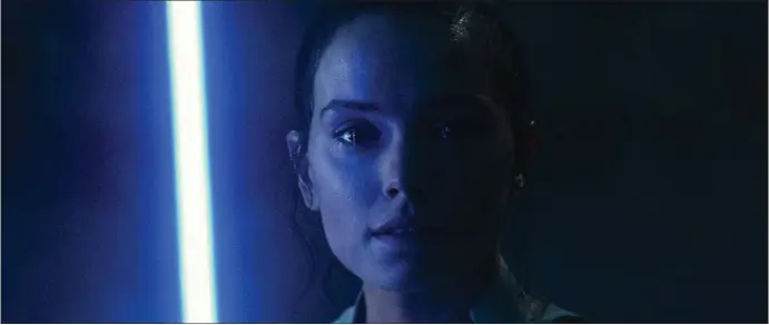 ?? COURTESY OF DISNEY/LUCAS FILMS ?? Daisy Ridley as Rey in a scene from “Star Wars: The Rise of Skywalker.”