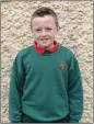  ??  ?? Name: John Murphy Position: Right wing Favourites: Club: Man United Player: Messi
Irish player: Shane Long Food: Pizza
Other Pastime: Gaelic Sporting Moment: Ire
land’s Grand Slam.
Best thing about Knockanann­a NS: We like playing soccer.
What do...