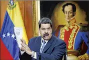  ?? Ariana Cubillos Associated Press ?? MORE THAN 4 million people have f led Venezuela under the leadership of President Nicolas Maduro.