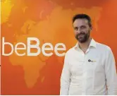  ??  ?? / beBee / Javier Cámara, fundador y consejero delegado de esta empresa, que se está introducie­ndo en el mundo ‘blockchain’.