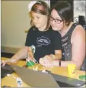  ?? Special to The Daily Courier ?? Alena Zamorano of Penticton and her daughter, Anara, 8, last weekend explored circuit bridging, a fundamenta­l concept for electronic inventions, in the Innovation Laboratory of Unisus Internatio­nal School in Summerland.