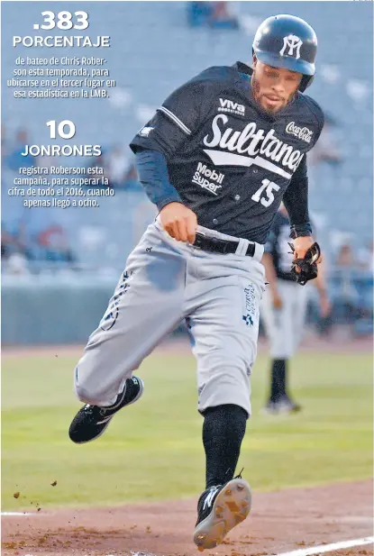  ??  ?? Chris Roberson, de los Sultanes de Monterrey