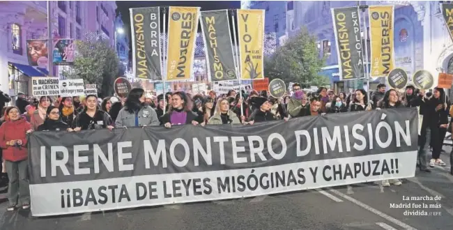  ?? // EFE ?? La marcha de Madrid fue la más dividida