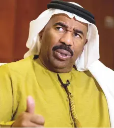  ?? Gulf News Archives ?? Steve Harvey during an earlier visit to the UAE.