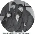  ??  ?? The Beatles at the Adelphi before their two gigs in Dublin