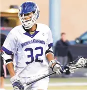  ?? COURTESY OF HU ?? Aris Brown, the son of football legend Jim Brown, has committed to play lacrosse at Hampton.