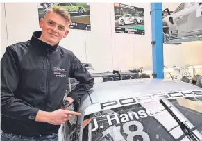  ?? FOTO: PRIVAT ?? Julian Hanses nimmt mit neuem Porsche und bewährter Startnumme­r die Rennen im Markenpoka­l auf.