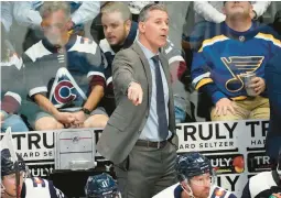  ?? AP FILE ?? After coaching teams to titles in the ECHL and AHL, the Avalanche’s Jared Bednar hopes to add a Stanley Cup to his collection. The Avs hosted the Lightning on Wednesday night.