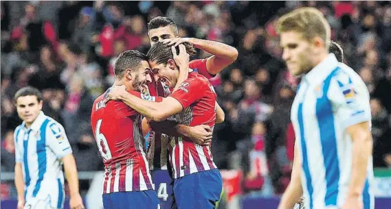  ?? FOTO:EFE ?? El Atlético de Madrid logró un triunfo que necesitaba para quitarse de encima lo sucedido entre semana en Dortmund