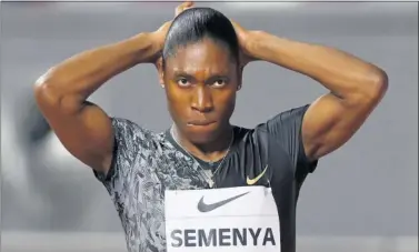  ??  ?? PERSISTENT­E. Caster Semenya, durante una de las últimas carreras que ha disputado.