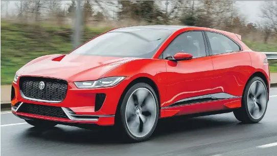 ?? PHOTOS: ANDREW MCCREDIE ?? The 2018 Jaguar I-Pace represents the brand’s first foray into all-electric vehicles.