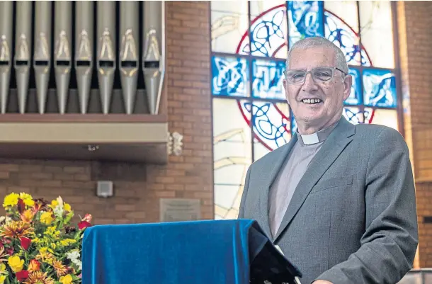  ?? ?? VISION: The Rev Iain Greenshiel­ds from St Margaret’s Church in Dunfermlin­e is to take up one of the top positions within the Church of Scotland.