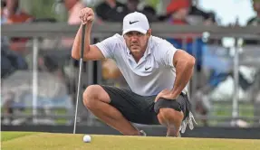  ?? GIORGIO VIERA/AFP VIA GETTY IMAGES ?? Brooks Koepka was No. 102 last week as LIV events don’t get any points in the world ranking system.