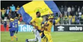  ?? PICTURE: BACKPAGEPI­X ?? GLORY BECKONS: Mamelodi Sundowns fans in May this year. Their club will be facing Zamalek on Sunday.