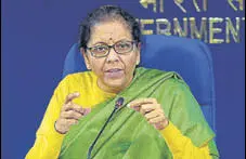  ?? PTI FILE ?? Finance minister Nirmala Sitharaman also started her pre-budget consultati­ons on Monday.