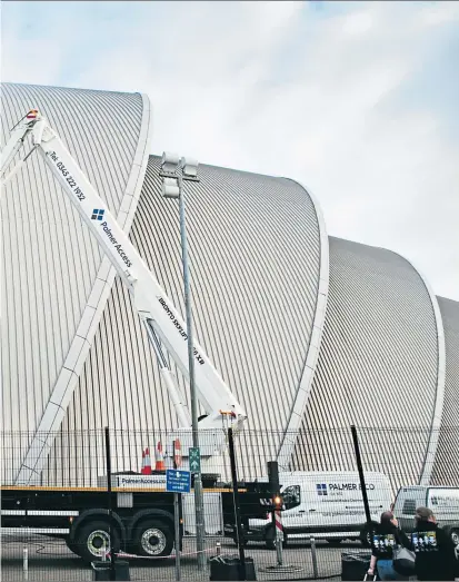  ?? Pictures Andrew Cawley ?? is cleaned ahead of the Cop26 climate conference