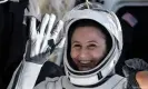  ?? Photograph: Nasa/Bill Ingalls/EPA ?? Esa astronaut Samantha Cristofore­tti is helped out of the SpaceX Dragon Freedom spacecraft after 170 days in space on board the Internatio­nal Space Station.