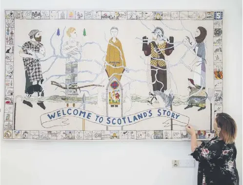  ?? ?? The team behind the Great Tapestry of Scotland (pictured) will now work on a Highlands and Islands version