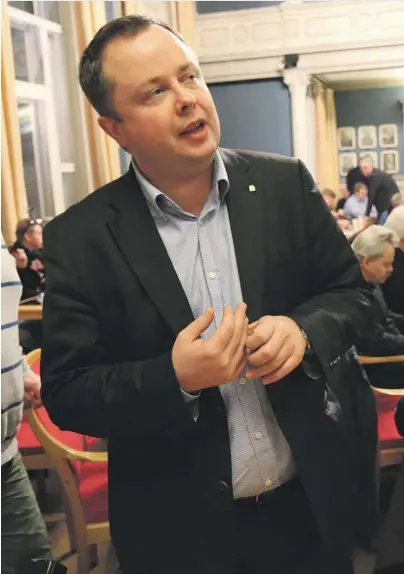  ?? FOTO: PER ARNE RENNESTRAU­M ?? ORDFØRER: Som ordfører er Robin Kåss også generalfor­samling i Porsgrunn Utvikling som eier halvparten av det omstridte selskapet Lilleelva Parkering AS.