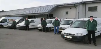  ?? Photo Sheila Fitzgerald ?? The IRD Duhallow drivers bring meals on wheels to 200 people at present.