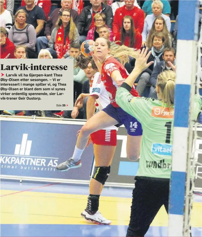  ?? FOTO: BJØRN BORGE ?? SPORT: HÅNDBALL