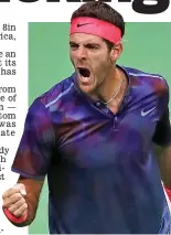  ?? ICON SPORT ?? On a roll: Del Potro