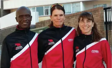  ?? Photo: Supplied ?? Taking part in this weekend's Cross Country Championsh­ips are from left, Malibongwe Mbelu, TerriLynn Penney and Jene Banfield.