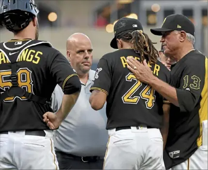  ?? Matt Freed/ Post- Gazette ?? Chris Archer left his start Tuesday night before the second inning even began when his shoulder didn’t feel right in warmups. He went on the injured list Wednesday.