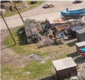  ??  ?? High and dry: The harbour at Cove has been used by local fishermen ‘throughout living memory and beyond’