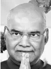  ??  ?? Ram Nath Kovind