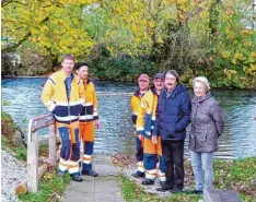  ?? Foto: Müller ?? Freuen sich über die Sanierung der Schabringe­r Kneippanla­ge. Im Bild von links: Markus Engelmayer, Karl Kling, Rainer Thanel, Franz Rettenberg­er, Walter Pfeifer, Christine Waltl.