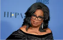  ?? PHOTO: AP ?? Oprah Winfrey’s emotional Golden Globes speech has triggered calls for her to challenge Donald Trump at the next US presidenti­al election.