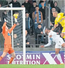  ?? ?? Jai Quitongo climbs high to power in Morton’s equaliser