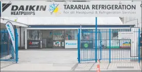  ??  ?? Tararua Refrigerat­ion held its grand opening in Pahiatua on Thursday, March 19.