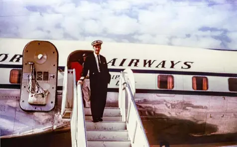  ?? Photos courtesy of Steven Zockoll ?? North Braddock native Jim Zockoll went to England as a flight engineer for Pan American World Airways but made his mark with drain-cleaning machines. He still stays in contact with his high school classmates.