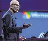  ??  ?? New fund: Microsoft CEO Satya Nadella has called for urgent action
