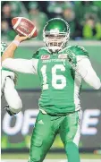  ?? RICK ELVIN/THE CANADIAN PRESS ?? Brandon Bridge will look to spell Kevin Glenn if he falters on Sunday.