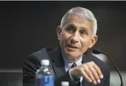  ?? Al Drago / Getty Images ?? Dr. Anthony Fauci speaks about the coronaviru­s vaccine at a virtual Berkeley Forum gathering.