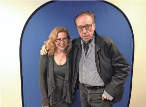  ?? PROVIDED ?? Casting director Jen Rudin and Peter Bogdanovic­h, the Oscar-nominated director of “The Last Picture Show,” in New York City in 2013 at auditions for his last movie, “She’s Funny That Way.” He passed away in 2022 at 82.