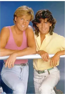  ?? FRYDERYK GABO/DPA/PICTURE ALLIANCE; DANIEL BOCKWOLDT/DPA ?? Als „Modern Talking“sind Dieter Bohlen und Thomas Anders in den 1980er Jahren bekannt geworden.FOTOS: